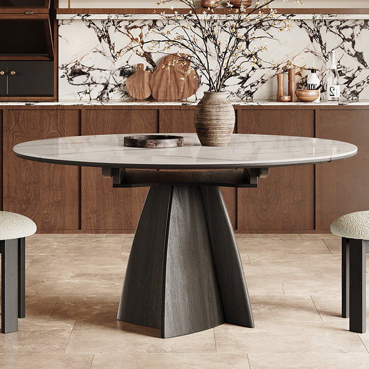 Elegant Ash Wood & Sintered Stone Table - Perfect for Home or Office fjx-2680