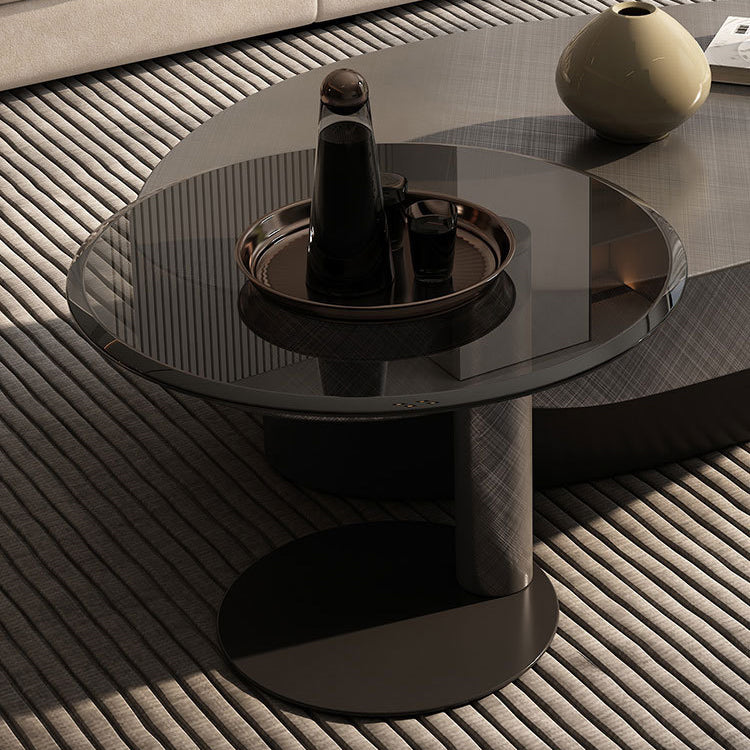 Modern Stainless Steel Carbon Steel Solid Wood Tea Table for Home and Office fjx-2686