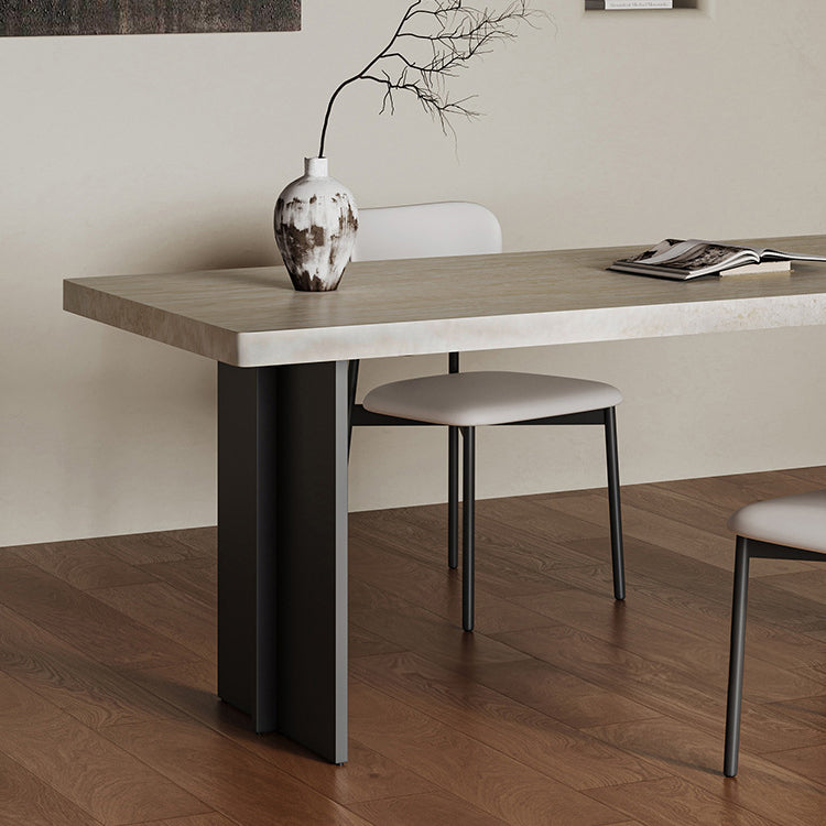 Durable Sintered Stone Aluminum Alloy Table - Sleek & Modern Design fjx-2689