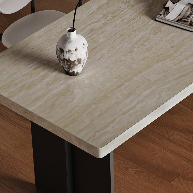 Durable Sintered Stone Aluminum Alloy Table - Sleek & Modern Design fjx-2689