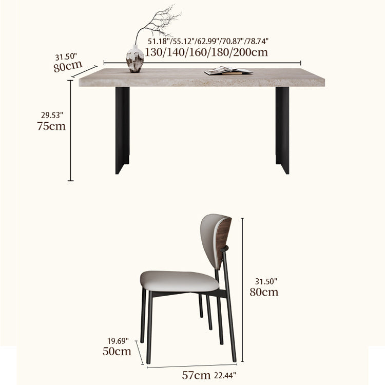 Durable Sintered Stone Aluminum Alloy Table - Sleek & Modern Design fjx-2689