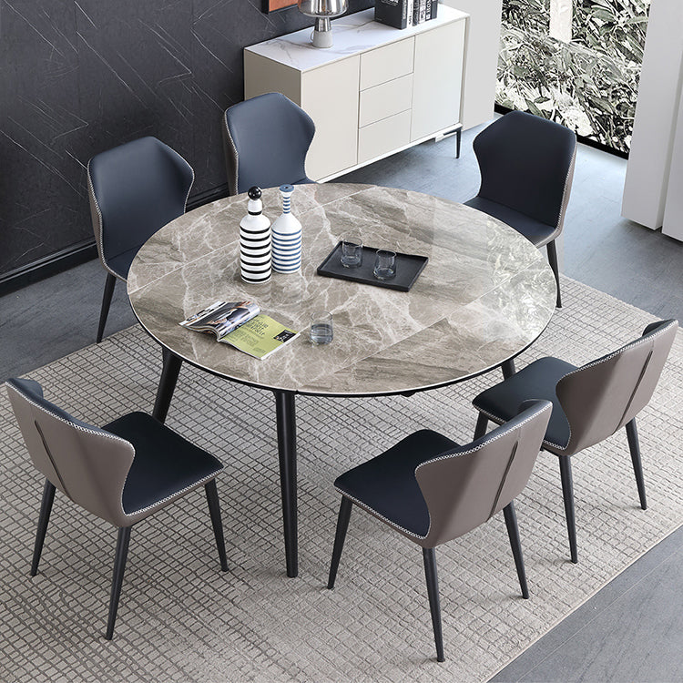 Durable Sintered Stone Ash Wood Table – Modern Design for Elegant Living fjx-2693