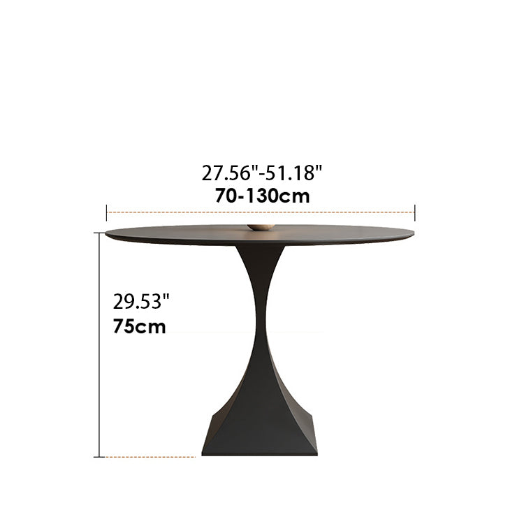 Modern Table - Sintered Stone Top with Carbon Steel Frame for Sleek Home Decor fjx-2696