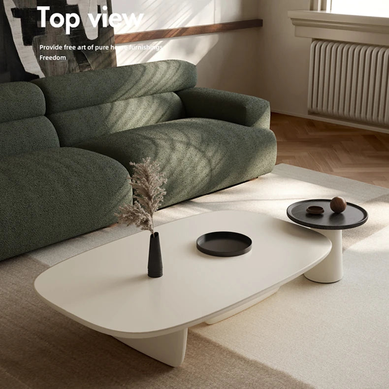 Modern Minimalist Tea Table - Stylish Density Board Coffee Table for Living Room Decor fkb-4362