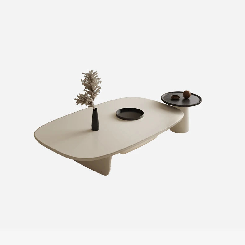 Modern Minimalist Tea Table - Stylish Density Board Coffee Table for Living Room Decor fkb-4362