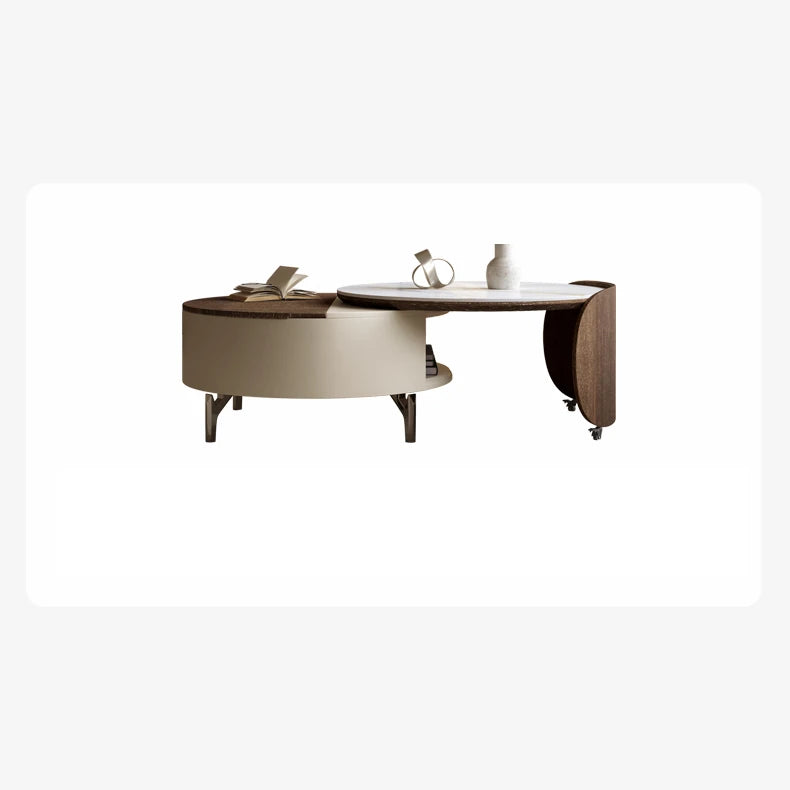 Modern Minimalist Tea Table - Stylish Density Board Coffee Table for Living Room Decor fkb-4362