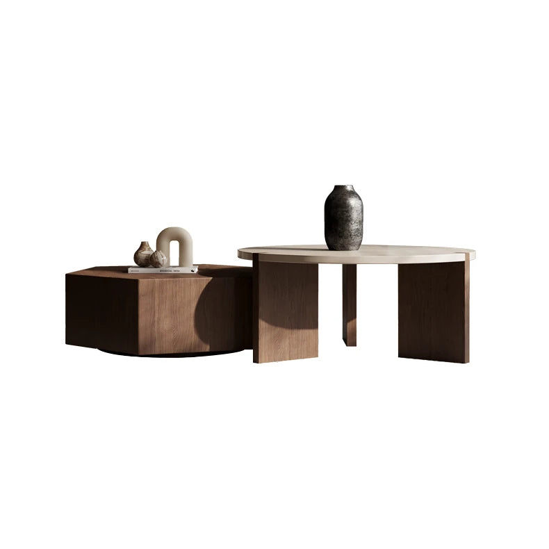 Modern Pine Coffee Table with Unique Design – Elevate Your Living Space fkb-4363