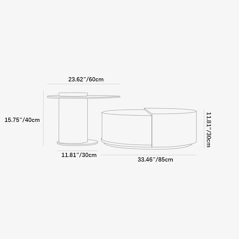 Modern Tempered Glass Tea Table with Sleek Design and Unique Storage fkb-4368