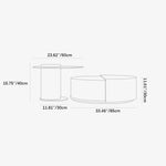 Modern Tempered Glass Tea Table with Sleek Design and Unique Storage fkb-4368