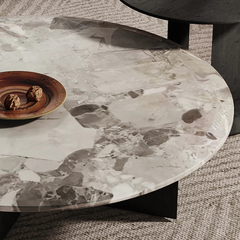 Luxurious Multi-layer Marble Tea Table - Enhance Your Living Room Elegance fkb-4377