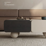 Modern Multi-layer Board Tea Table with Ceramic Sintered Stone Top for Elegant Living Rooms fkb-4380