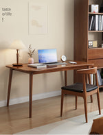 Solid Brown Natural Wood Table with White Rubber Wood Accents fl-246