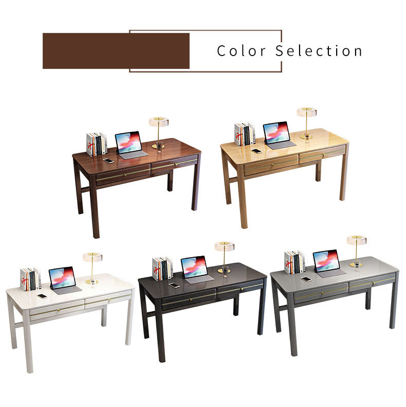 Elegant Brown Natural Wood Table - Stylish Home Decor with Rubber Wood & Particle Board fl-250