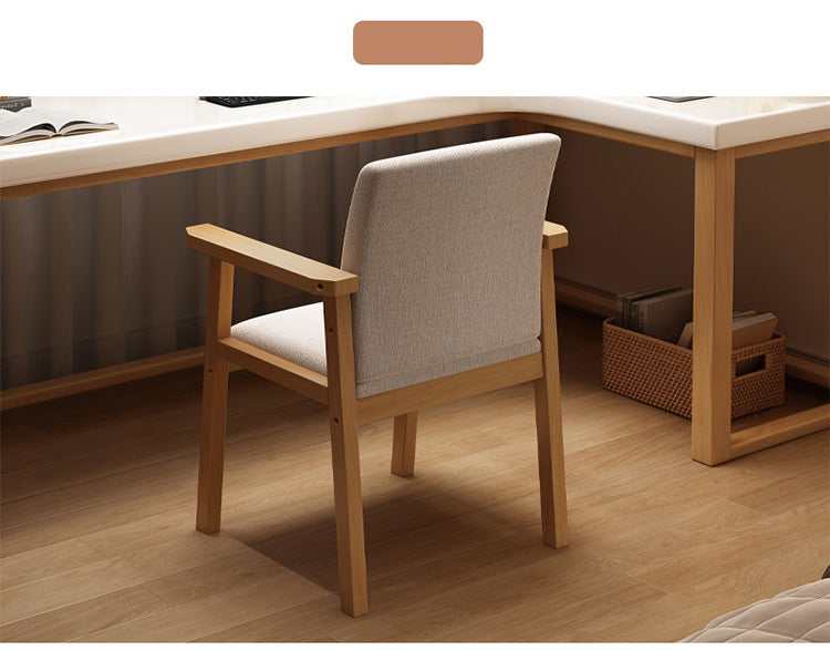 Stylish Brown Rubber Wood & Particle Board Table - Natural Finish, White & Gray Accents fl-254