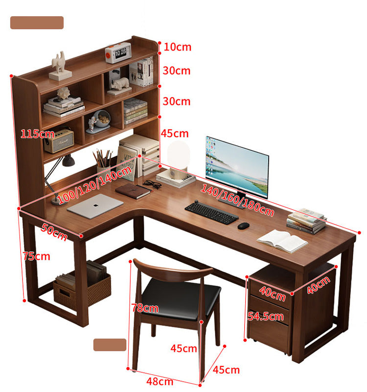 Stylish Brown Rubber Wood & Particle Board Table - Natural Finish, White & Gray Accents fl-254