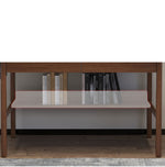 Stylish Brown Black Gray Rubber Wood Particle Board Table - Natural Wood Finish for Modern Homes fl-257