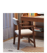 Stylish Multi-Color Home Office Desk - Natural Wood, White, Blue, Pink - Durable Rubber Wood and Particle Board fl-258