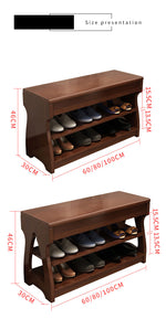 Elegant Rubber Wood Stool – Premium Brown & White Finish for Stylish Home Decor fl-259