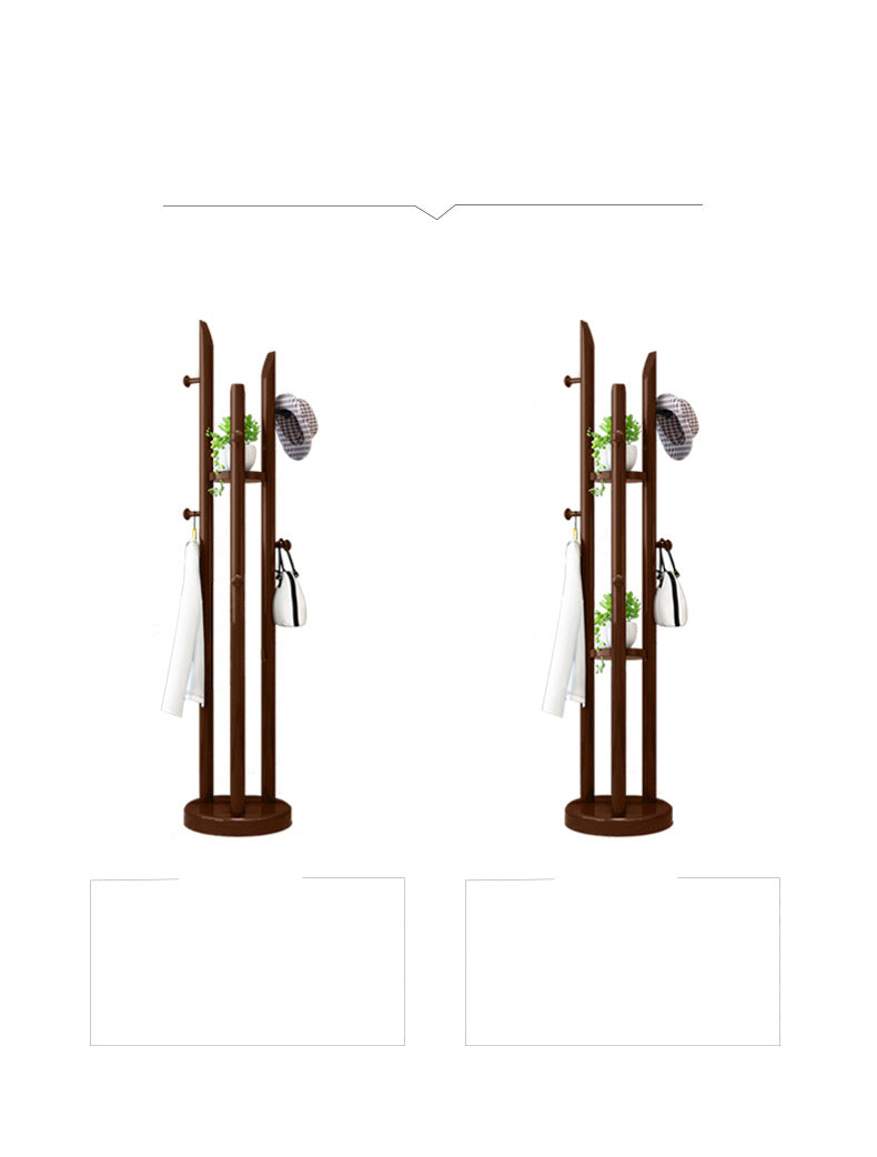 Stylish Wooden Coat Hanger Collection - Brown, White, Black, Rubber Wood Options fl-261