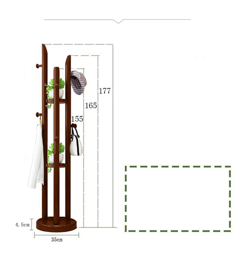 Stylish Wooden Coat Hanger Collection - Brown, White, Black, Rubber Wood Options fl-261