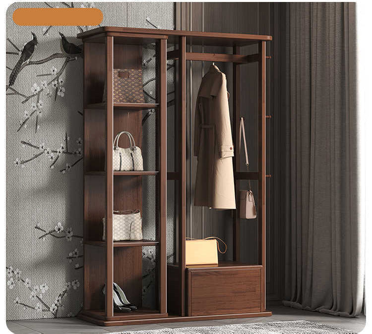 Elegant Multi-Color Wooden Coat Hanger - Natural, Brown, White, Black, Gray fl-265