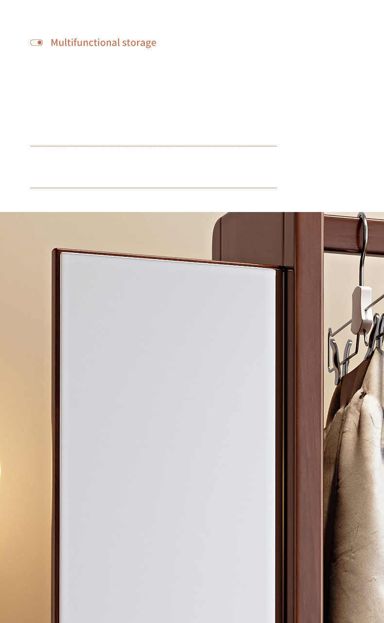 Elegant Multi-Color Coat Hanger - Natural Wood, Brown, White & Gray Finishes with Glass Elements fl-267