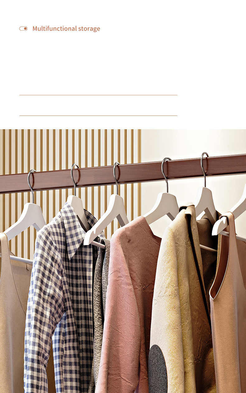 Elegant Multi-Color Coat Hanger - Natural Wood, Brown, White & Gray Finishes with Glass Elements fl-267