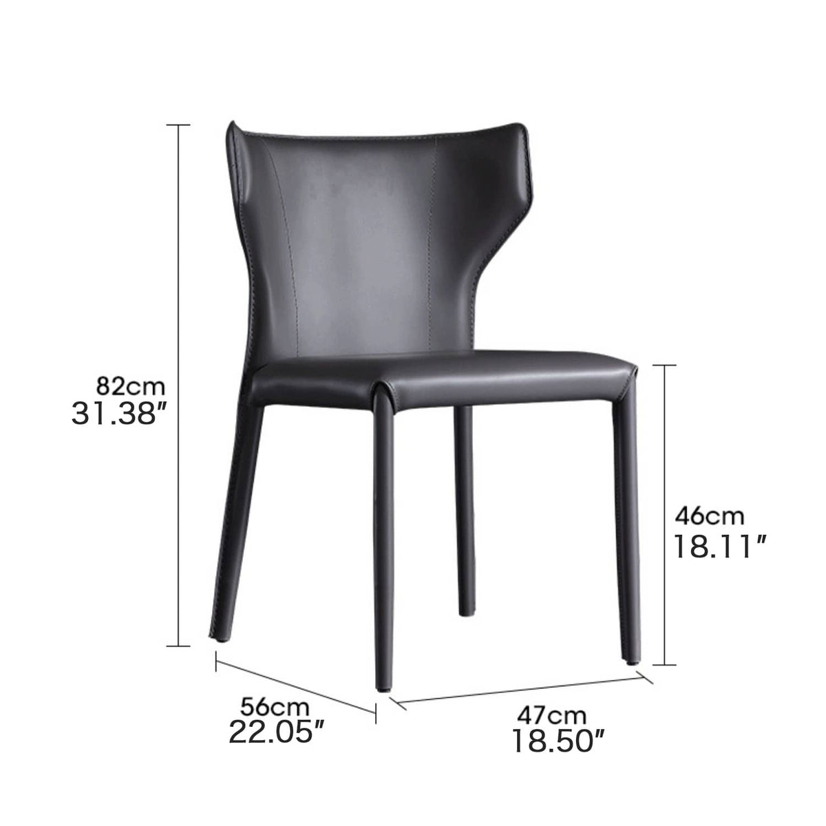 Stylish Carbon Steel Faux Leather Chair - Durable & Comfortable Seating Solution fld-2744