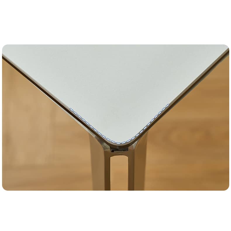 Modern Sintered Stone Glass & Stainless Steel Table – Luxury Design for Your Home fld-2748