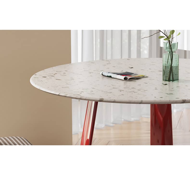 Stunning Terrazzo Beech Wood Table – Elevate Your Home Décor Elegantly fld-2752