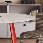 Stunning Terrazzo Beech Wood Table – Elevate Your Home Décor Elegantly fld-2752