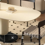 Handcrafted Oak and Ash Wood Table with Elegant Linen Finish fld-2754