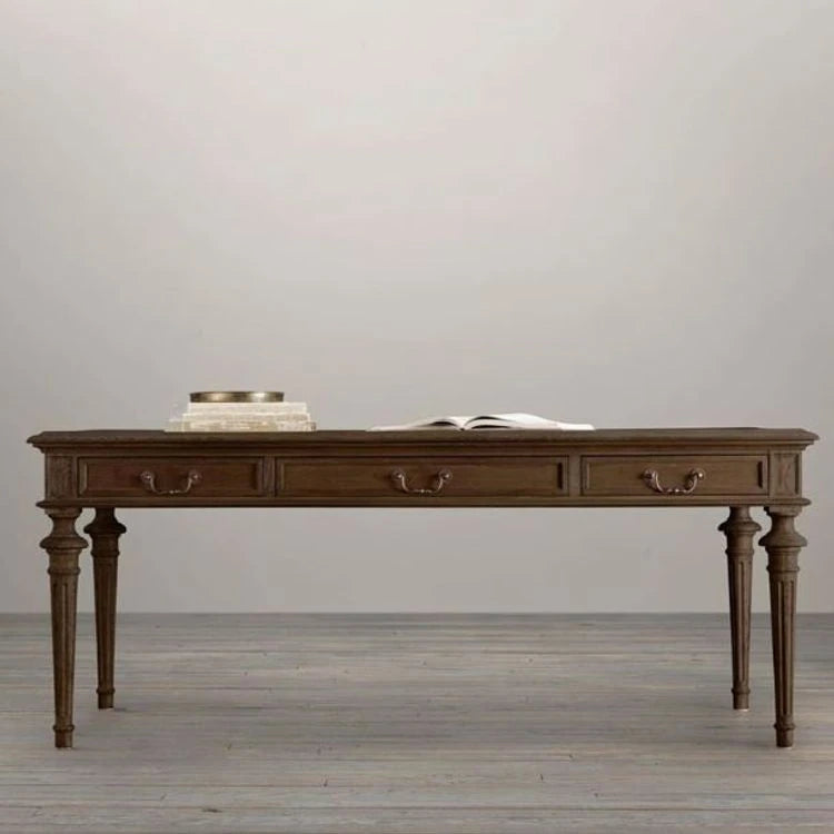 Elegant Oak Multi-Layer Board Table - Timeless Design for Home or Office Workspace fljgj-2109