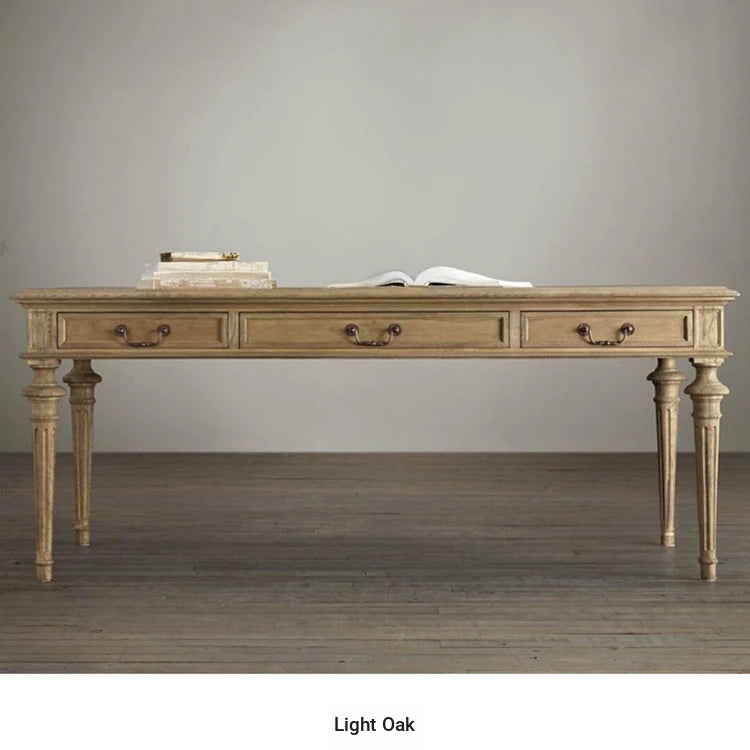 Elegant Oak Multi-Layer Board Table - Timeless Design for Home or Office Workspace fljgj-2109