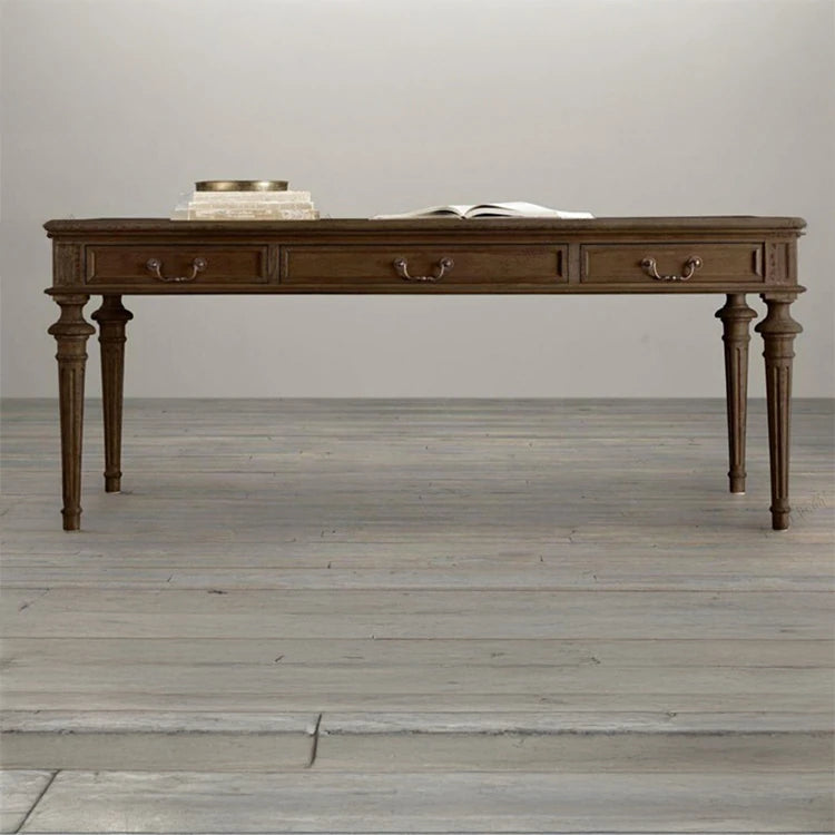 Elegant Oak Multi-Layer Board Table - Timeless Design for Home or Office Workspace fljgj-2109