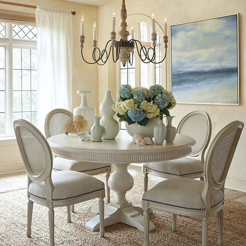 Elegant Oak Multi-Layer Board Round Dining Table – Perfect for Modern and Classic Interiors fljgj-2112