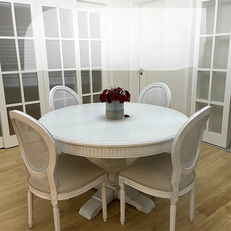 Elegant Oak Multi-Layer Board Round Dining Table – Perfect for Modern and Classic Interiors fljgj-2112