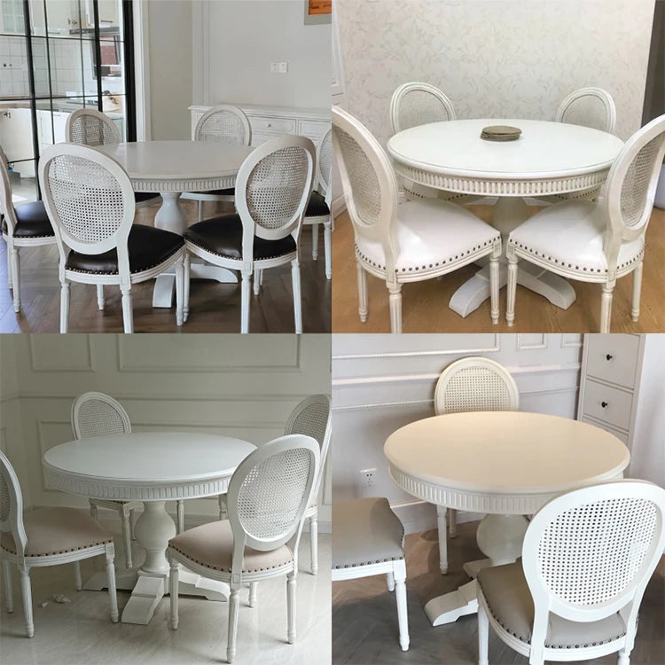 Elegant Oak Multi-Layer Board Round Dining Table – Perfect for Modern and Classic Interiors fljgj-2112