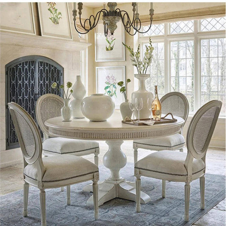 Elegant Oak Multi-Layer Board Round Dining Table – Perfect for Modern and Classic Interiors fljgj-2112