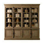Elegant Oak Multi-Layer Board Glass Cabinet - Stylish Storage Solution for Your Home fljgj-2116