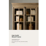 Elegant Oak Multi-Layer Board Glass Cabinet - Stylish Storage Solution for Your Home fljgj-2116