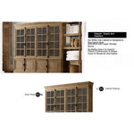 Elegant Oak Multi-Layer Board Glass Cabinet - Stylish Storage Solution for Your Home fljgj-2116