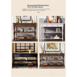 Elegant Oak Multi-Layer Board Table with Stylish Storage Solutions for Modern Living Spaces fljgj-2117