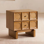 Stylish Oak Multi-Layer Board Cabinet with Unique Circular Design - Perfect for Modern Home Décor and Entertainment Storage fljgj-2120