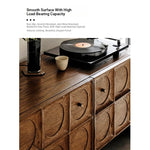 Stylish Oak Multi-Layer Board TV Cabinet with Unique Design and Ample Storage Space fljgj-2122