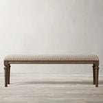 Elegant Oak Stool with PU Leather Upholstery - Versatile Multi-layer Design for Stylish Seating fljgj-2123