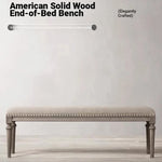 Elegant Oak Stool with PU Leather Upholstery - Versatile Multi-layer Design for Stylish Seating fljgj-2123