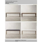 Elegant Oak Stool with PU Leather Upholstery - Versatile Multi-layer Design for Stylish Seating fljgj-2123