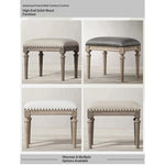 Elegant Oak Stool with PU Leather Upholstery - Versatile Multi-layer Design for Stylish Seating fljgj-2123