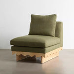 Stylish Pine Ash Wood Sofa with Cotton-Ramie Fabric - Trendy Home Comfort for Modern Living Spaces fljgj-2127